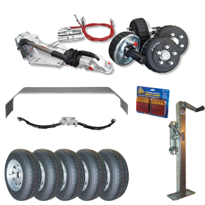 ALKO Trailer - European Tandem Axle Coupling & Brake COMPLETE Kit - 3500kg