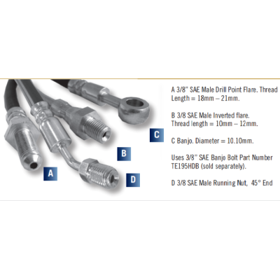 CM Hydraulic Brake Fitting - Hoses