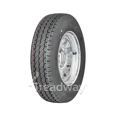 Galvanised Trailer Wheel - Rim 13\" - 5\"x 4.5 - Tyre 165R13C - 670kg