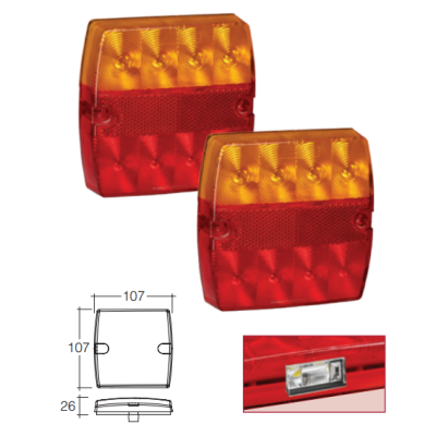 Narva Model 34 LED Tail Lamp - Each