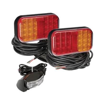 Narva Model 41 LED Tail Lamp - 9-33 volt - Submersible 3 Lamp Kit