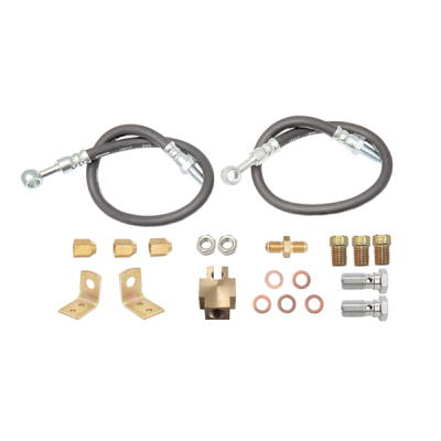 Rubber Brake Hose Kit - Disc Brake - Male/Banjo - Trojan