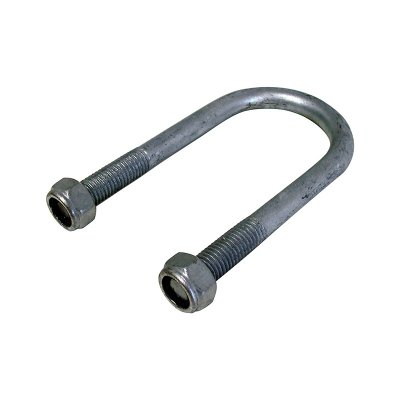 Rough Country 9/16" Round Suspension U-Bolts – 2.75" X 7.5", Set Of 4, E-Coated Black, Corrosion Resistant