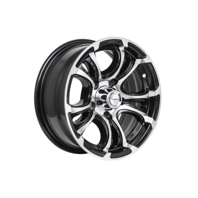 Treadway Alloy Trailer Rim 13\"x 5\" - Loadstar Black - 5 x 4.5\" PCD