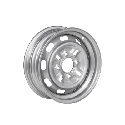 Treadway Trailer Wheel Rim Only - 13\" x 4.5\" Silver Spoke - 4 x 4.25\" PCD