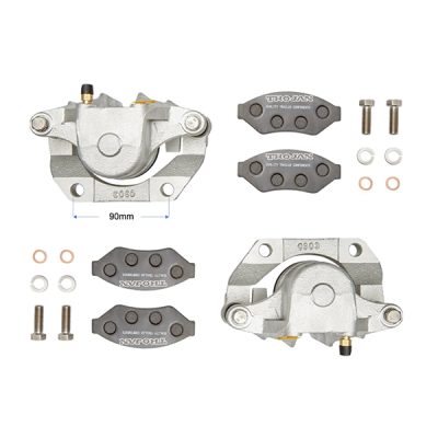 Trojan Disc Brake - Hydraulic Calipers - Cast Iron - Axle Kit