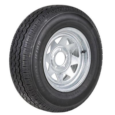 Wheel Galvanised 14\"x 6\" - Tyre 185R14C