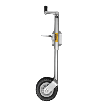 200kg Capacity Jockey Wheel - 190mm Nylon Wheel - Bolt On - Side Wind - Christine_2