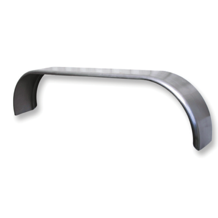 200mmm Wide - Steel Curved - Rolled Edge - Trojan - Tandem Axle Mudguard - Pair