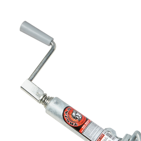 220kg Capacity Jockey Wheel - 200mm Solid Tyre - Swivel Mount - Trojan_3