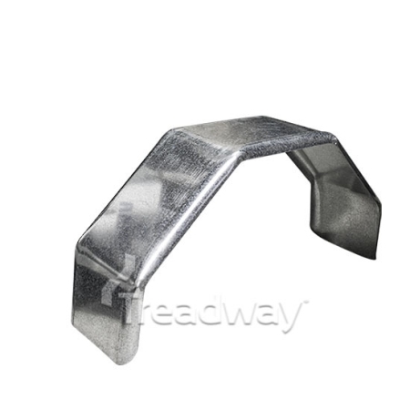 230 x 740mm - Single Square Mudguard - Plain Steel 1.6mm - Suits 14\" Wheels - Pair