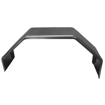 230mm Wide - Bare Steel Press Formed - Heavy Duty - CM - Single Axle Mudguards - Pair