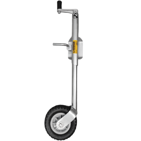 250kg Capacity Jockey Wheel - 190mm Alloy Wheel - Bolt On - Top Wind - Christine_2