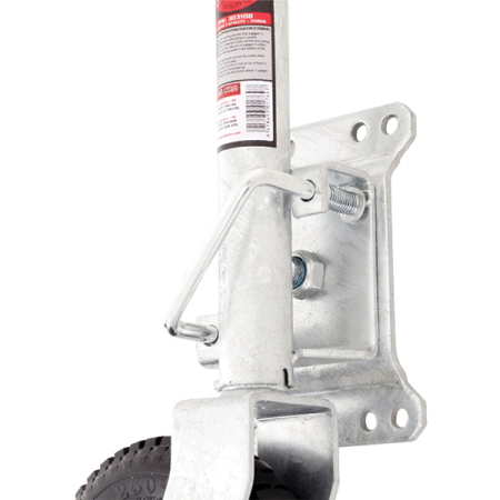 350kg Jockey Wheel - 250mm Solid Tyre - Swivel Mount - Trojan_2