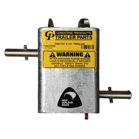750kg Capacity Boat Trailer Winch - 5:1/1:1 Ratio - Christine Products_3