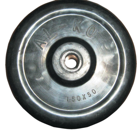 ALKO Jockey Wheel Only - 150x50mm Rubber - 16mm Axle_1