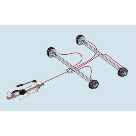 ALKO Trailer - European Tandem Axle Coupling & Brake COMPLETE Kit - 3500kg_2