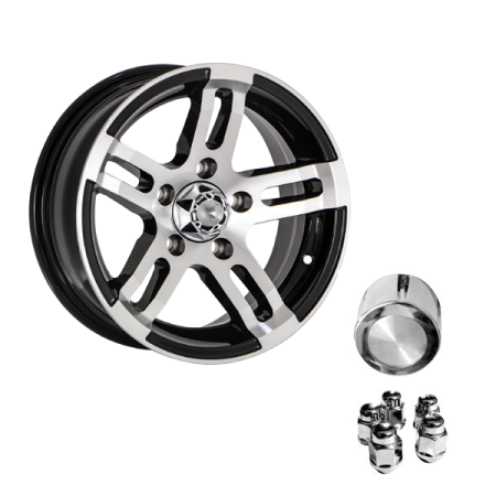 Alloy Trailer Rim 14\"x 6\" - 1000kg Capacity