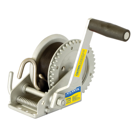 550kg Capacity Boat Trailer Winch - 4:1 Ratio - Rope (550kg) or Webbing (500kg)_1