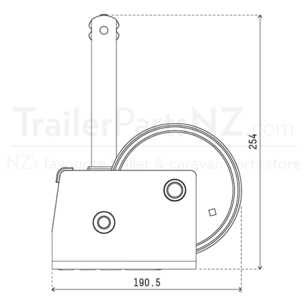 300kg Capacity Boat Trailer Winch - 5:1 Ratio - Stainless Steel - Wire Cable with Snap Hook - Atlantic_3