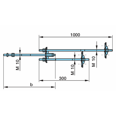 BPW Pull Rod Assembly Linkage for BPW Tandem Axle Caravans_1