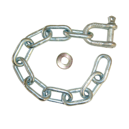 CM Trailer - 8mm Safety Chain & Galvanised Shackle_1