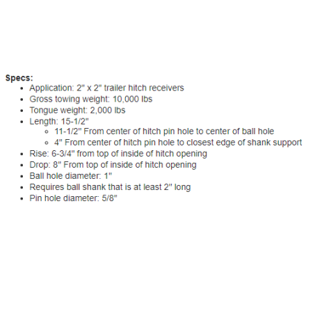 Convert-A-Ball - 4500kg - 8\" 200mm Drop - Cushioning Mount_5