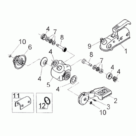 ALKO Euro Coupling Head - AKS1300 - Ratchet Wheel_5