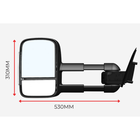 Isuzu D-MAX & MU-X - 2012-2019 - Classic ClearView Towing Mirror_3