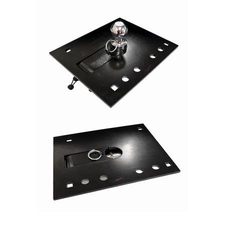 Gooseneck Deck Mount Hitch Ball - 2 5/16\"_1
