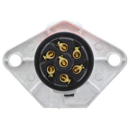 Hella Trailer Plug - Heavy Duty 7 Pin Large Round Plug - Metal_3