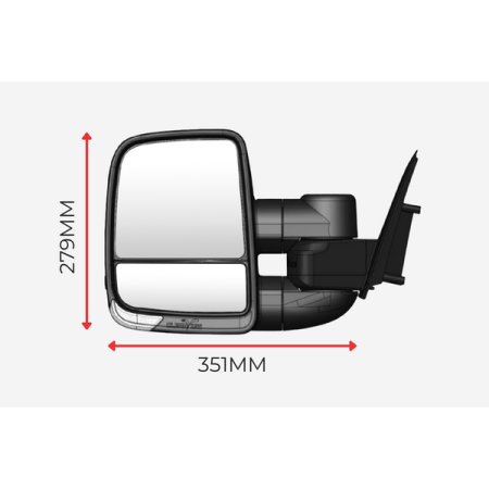Holden Colorado 2006-2011 & Rodeo 2003-2008 - Next Generation ClearView Towing Mirror_4