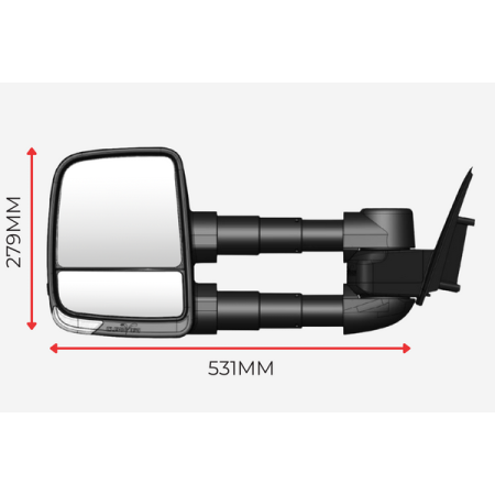 Holden Colorado 2006-2011 & Rodeo 2003-2008 - Next Generation ClearView Towing Mirror_6