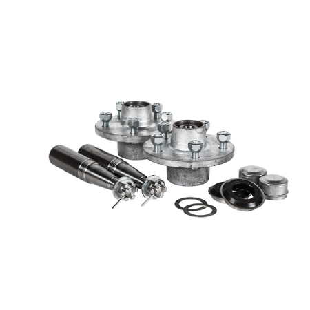 1500kg Non-Braked - 4x4\" PCD - Knott Hub & Stub Axle Kit