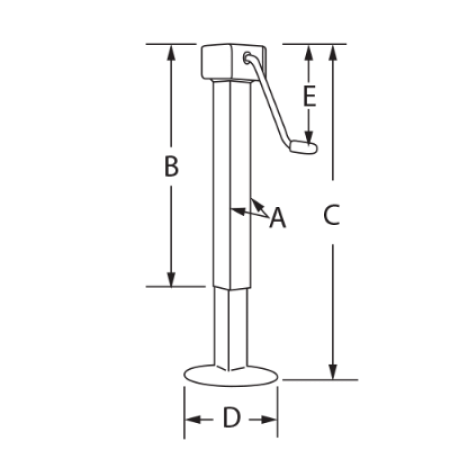 2800kg Capacity Stand Side Wind - 80mm sq - Knott_2