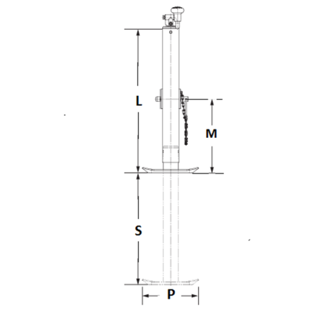 900kg Capacity Stand - Sidewind - 2 Bolt Swivel Mount - Sidewind - Knott_2