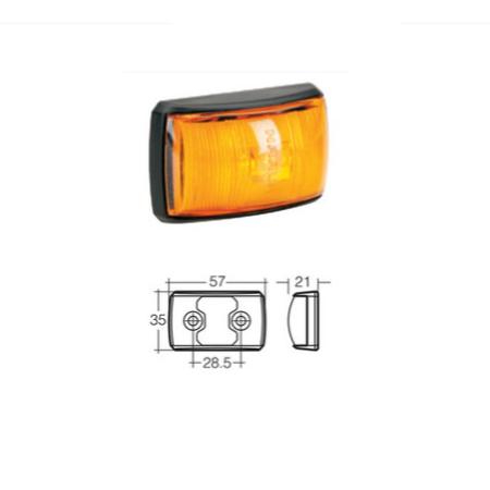 LED Marker Lamp - Model 14 - Amber - Side Marker_1