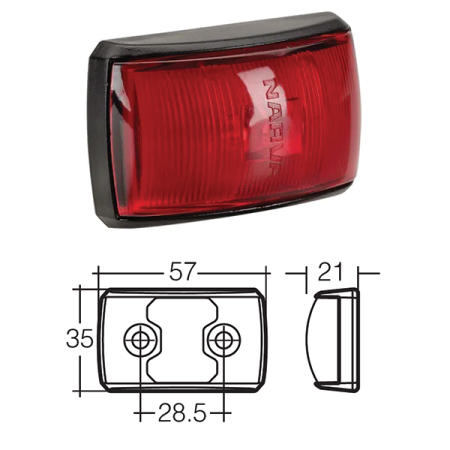 LED Marker Lamp - Model 14 - Red - Rear Marker_1