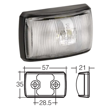 LED Marker Lamp - Model 14 - White - Front Only_1