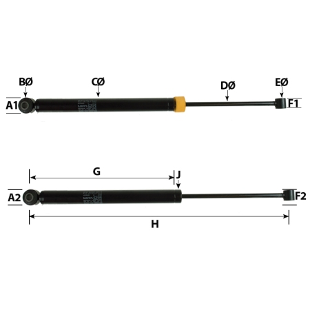 251S Long - AL-KO Type - Stabilus Coupling Damper_2