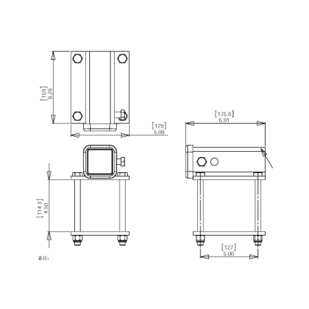 Mister Hitches Caravan drawbar / RV Bumper Receiver Hitch_3