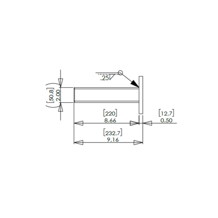 Mister Hitches Solid Pintle Receiver Arm - 6000kg_3