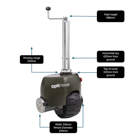 Optitec Caravan and Boat Trailer Mover and Double Clamp Bracket_3
