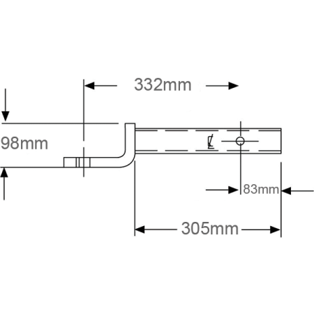Hayman Reese 21171 - 2250kg - 98mm Drop - 305mm Shank_2