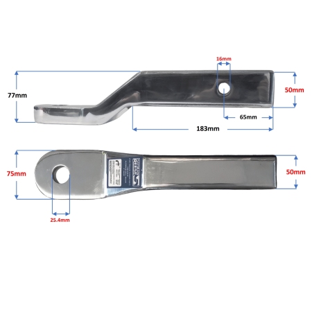 Reese Towball Mount T40381 - 3600kg - 76mm Drop - 25mm TB Hole_3
