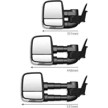 Toyota Landcruiser - 100 Series - Next Generation ClearView Towing Mirror_1