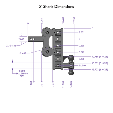 The Boss Torsion-Flex Hitch - 180-370 kg Tongue Weight - 4500kg - 7.5\" Drop/Raise_2