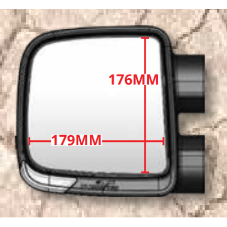 Toyota Prado 150 Series - Compact Towing Mirror_5