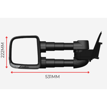 Toyota LandCruiser - 100 Series - Compact Towing Mirror_9