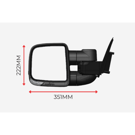 Toyota LandCruiser - 300 Series - Compact Towing Mirror_2